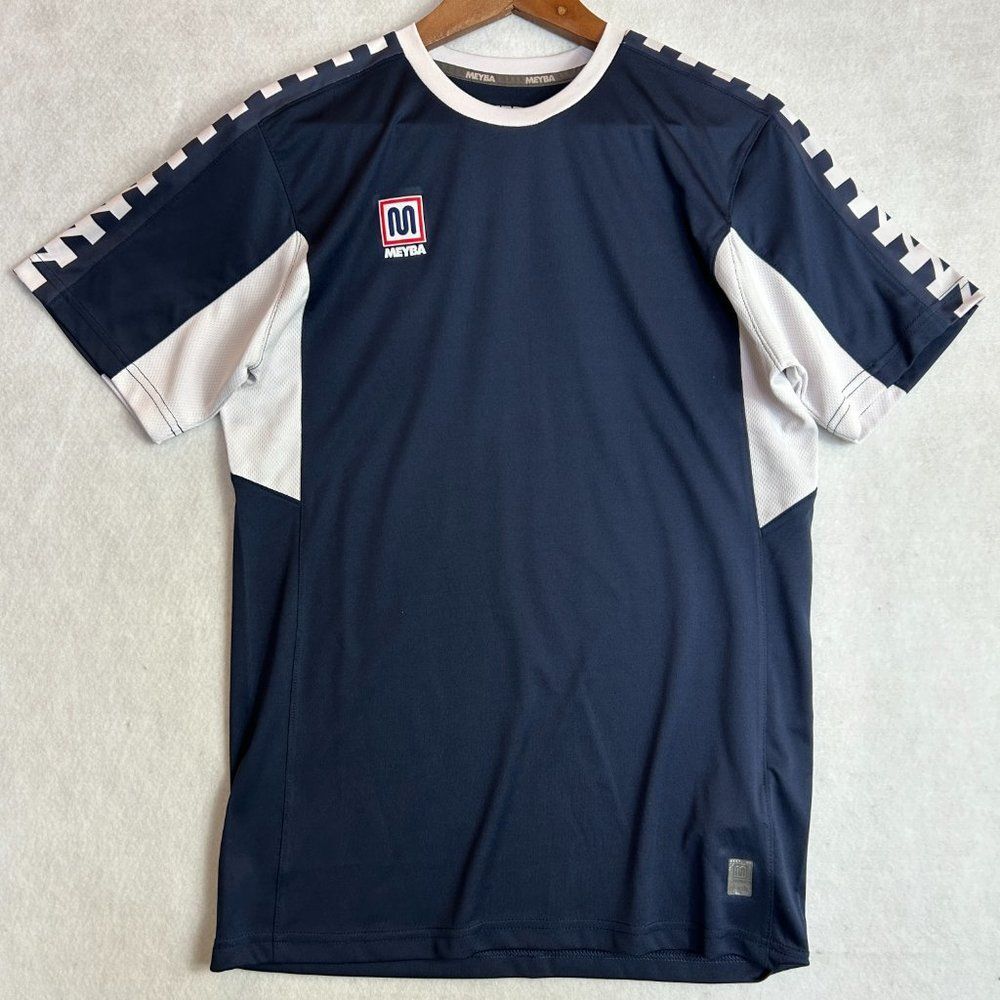 Meyba Soccer Jersey Men's Medium Blue/White‎ FIFA World Cup Thin Cool - Picture 6 of 9